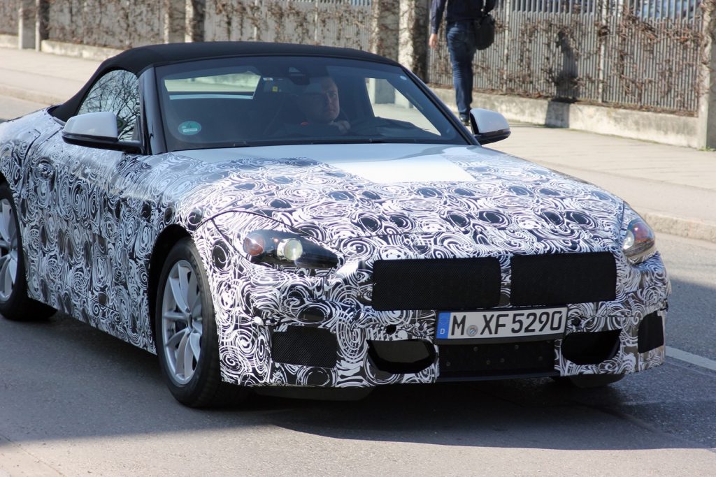 Prototipo BMW Z4 2018 manchado en el cuerpo de producción