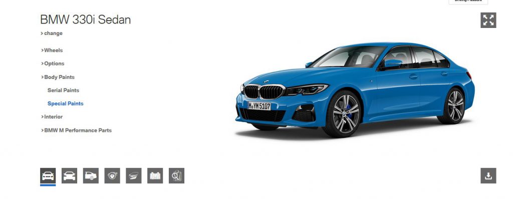 Vea los colores individuales de BMW para la Serie 3 G20