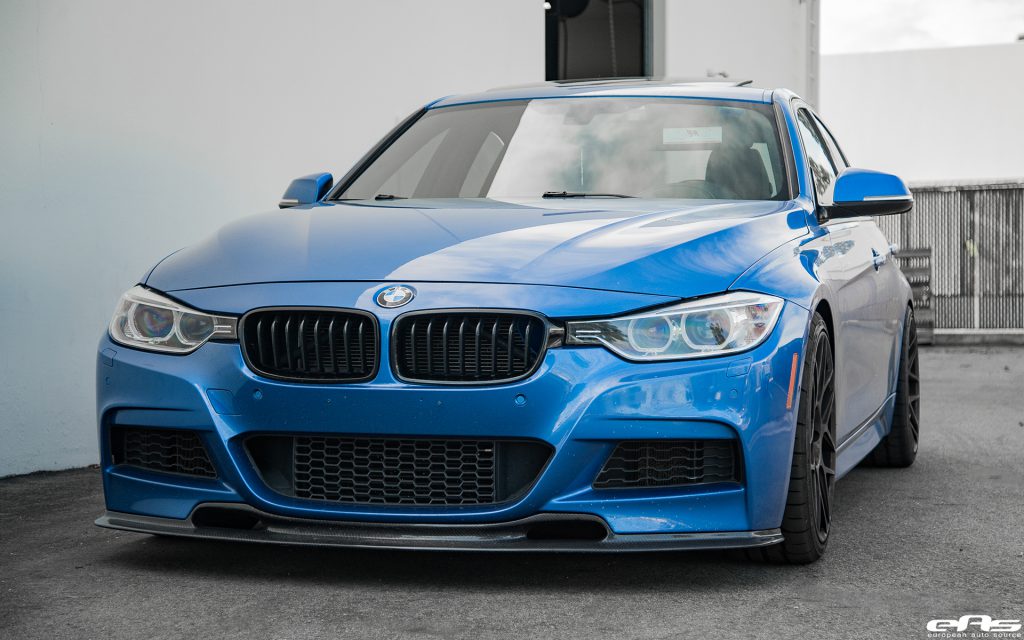 Un proyecto limpio de BMW F30 335i en azul Estoril por European Auto Source