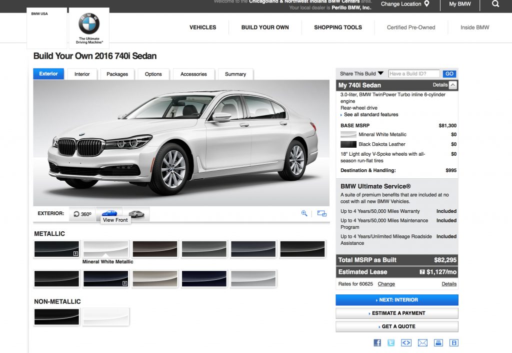 Ya puedes configurar tu BMW Serie 7 2016
