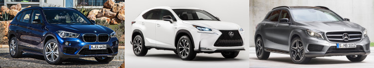 2016 bmw x1 lexus nx mercedes gla 750x138