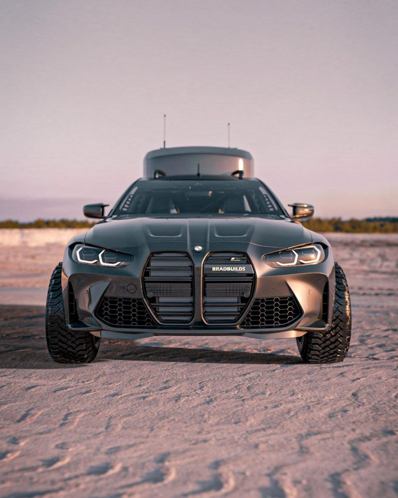 El BMW M4 Safari Camper Render es uno de los más geniales que hemos visto hasta ahora