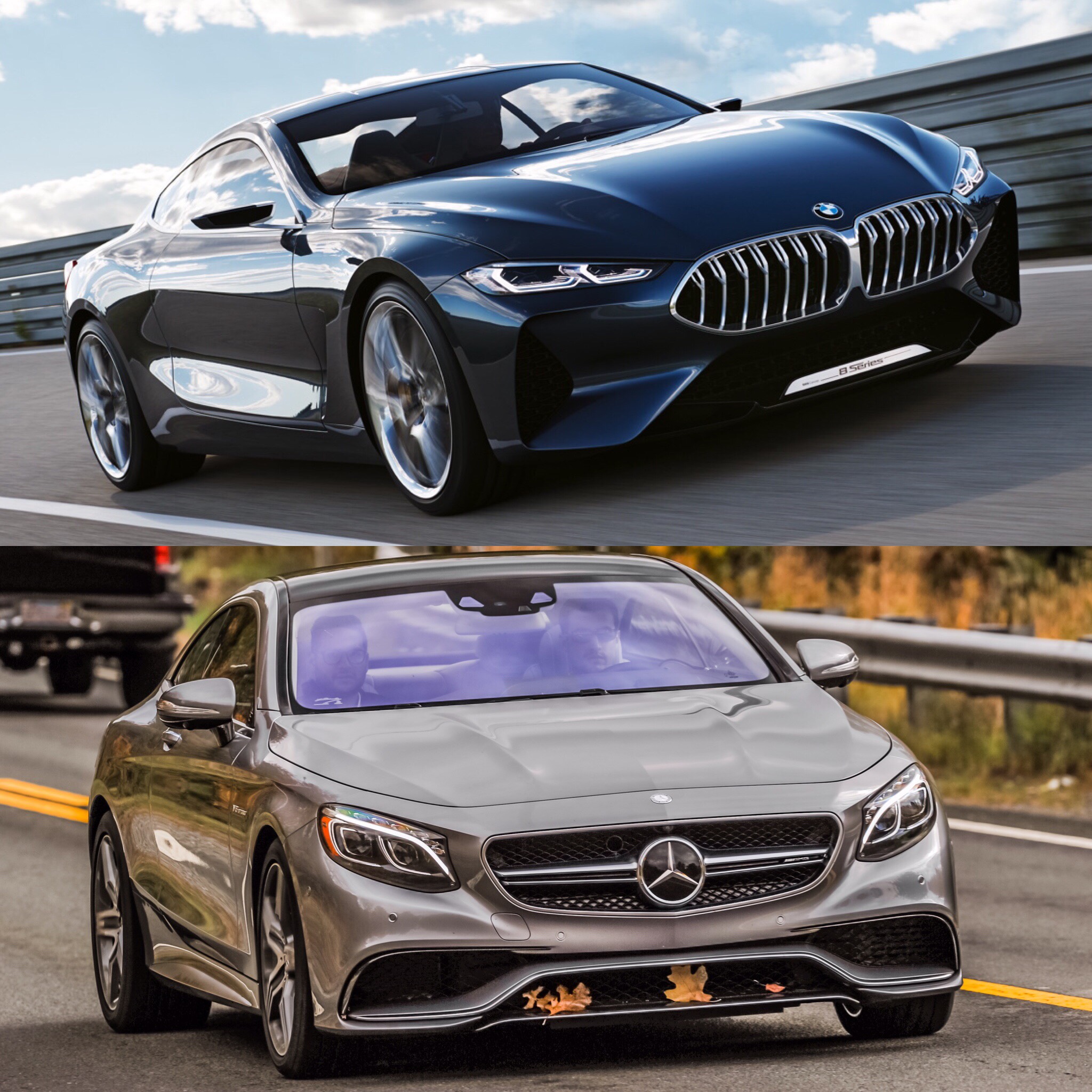 BMW Serie 8 vs Mercedes-Benz Clase S Coupé