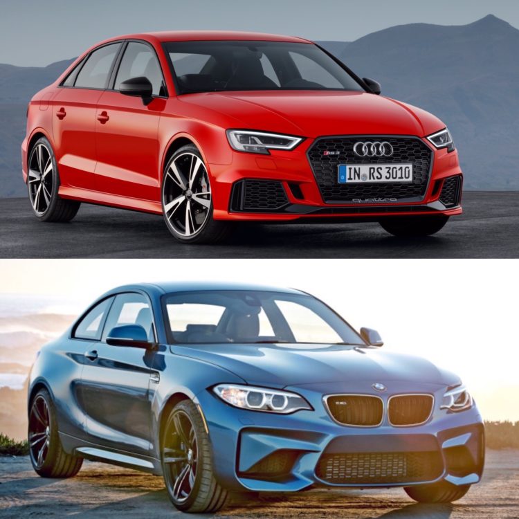 El BMW M2 se enfrenta al Audi RS3 en la pista de dragsters, no parece justo