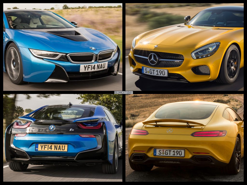 Duelo de deportivos Mercedes-Benz GT contra BMW i8