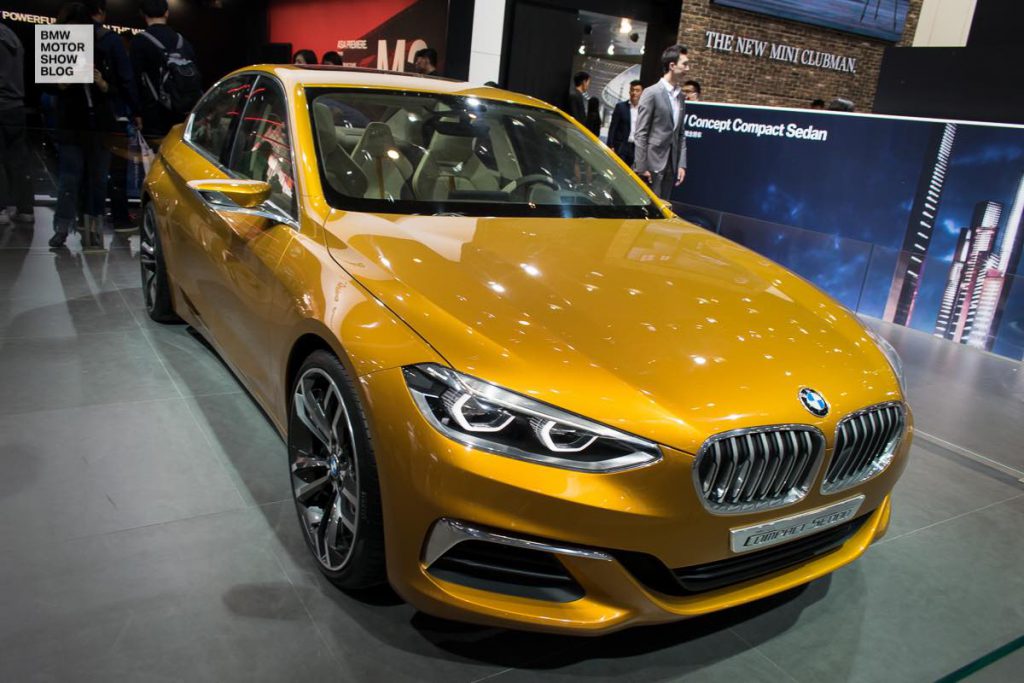 El BMW Serie 1 Sedán F52 en color Sunglow Metallic debuta en Pekín