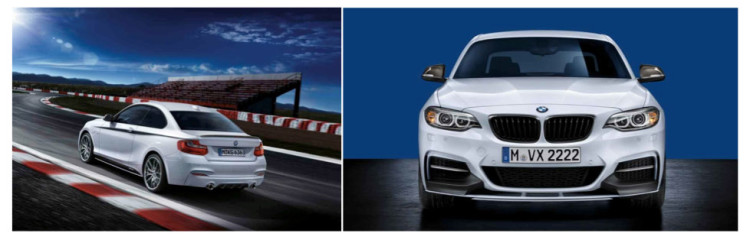 bmw serie 2 coupe m performance parts 750x243