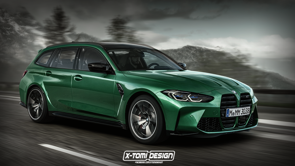 El BMW M3 Touring se vuelve a pintar de verde en la Isla de Man