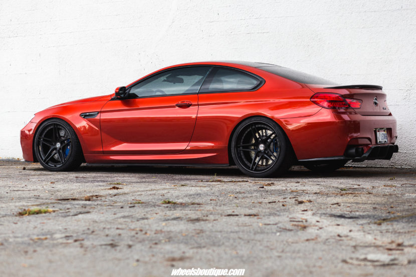 BMW M6 naranja Sakhir con llantas HRE S107