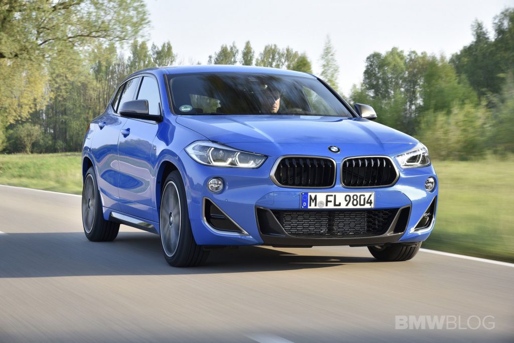El BMW X2 LCI 2020 es visto en un remolque en Alemania