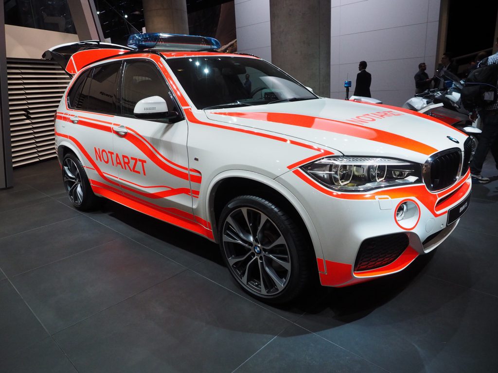 Vehículo de emergencia BMW X5 en Frankfurt