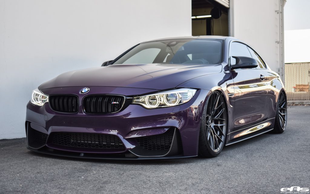 El BMW M4 ZCP Violeta de Daytona recibe piezas M Performance y llantas Vorsteiner