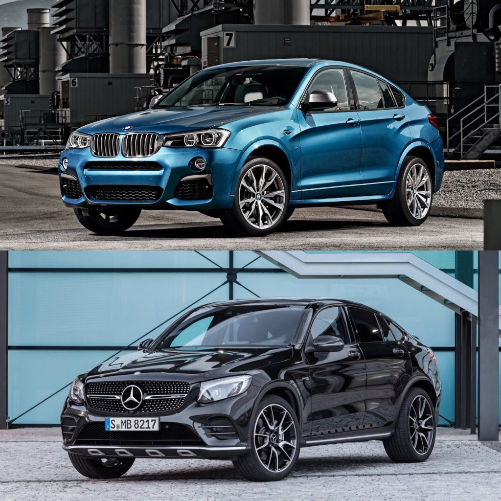 BMW X4 M40i vs Mercedes-AMG GLC43 Coupe