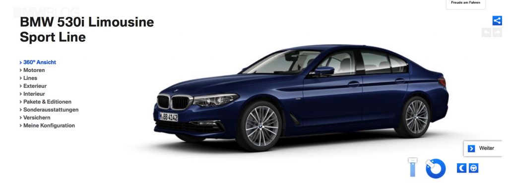 Ya puedes configurar el BMW Serie 5 2017 en BMW.de