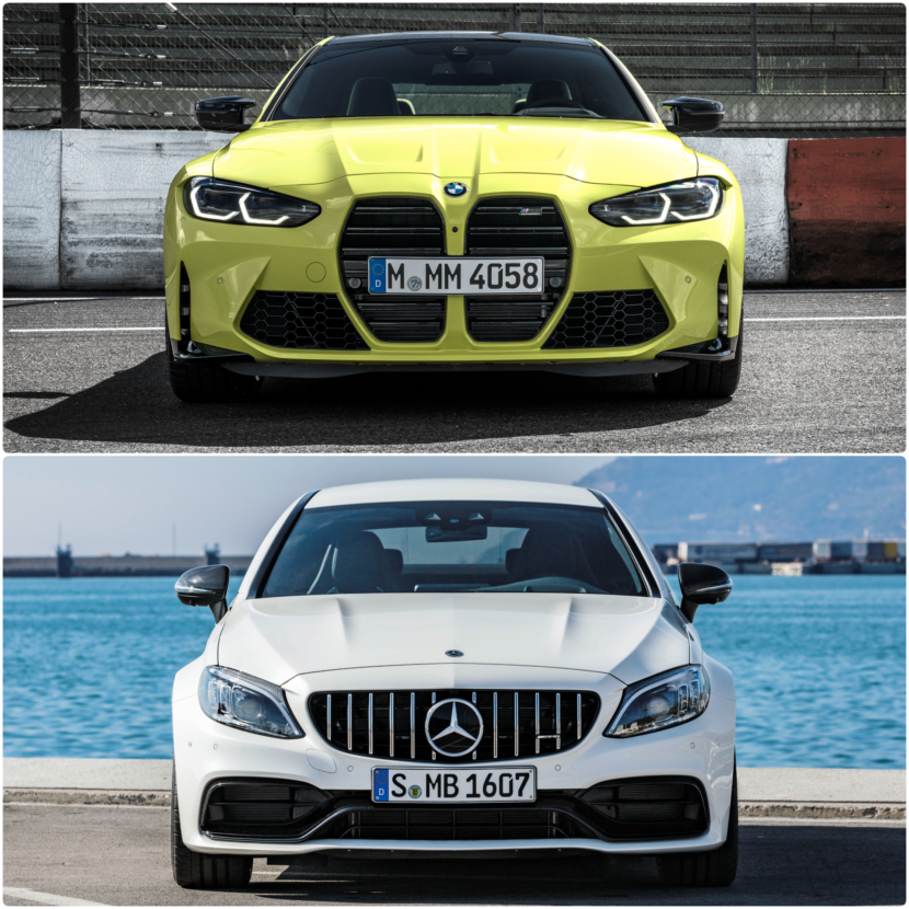 G82 M4 vs. C 63 Comparación del frontal 830x830