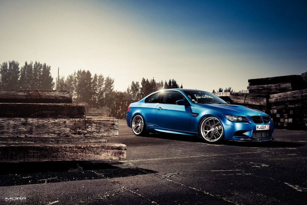 Individual Monte Carlo Azul BMW E92 M3 en las ruedas MORR