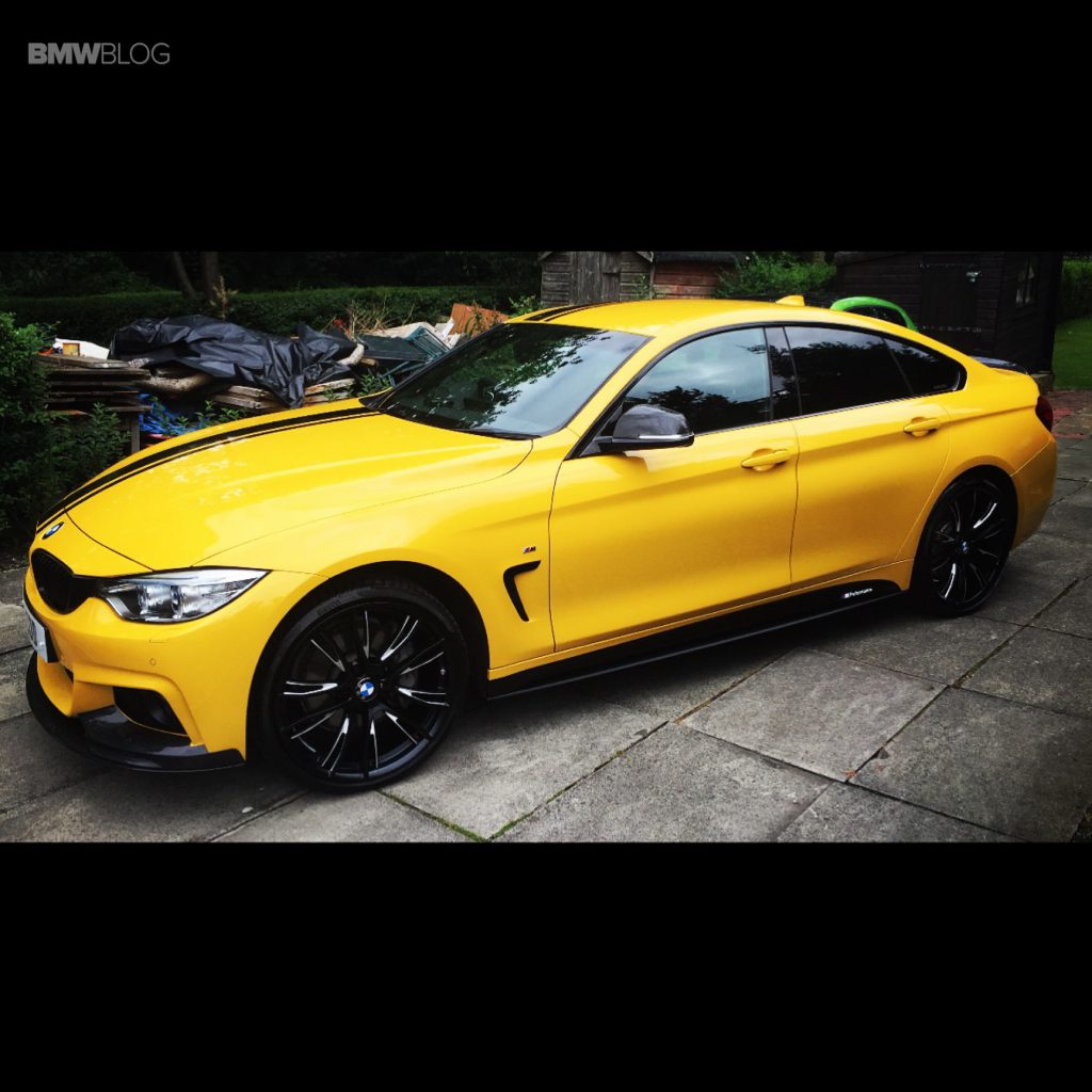 Porsche Speed Yellow individual BMW serie 4 Gran Coupe