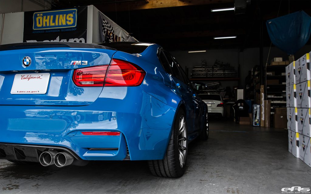 El BMW M3 F80 se ve muy bien en azul Laguna Seca