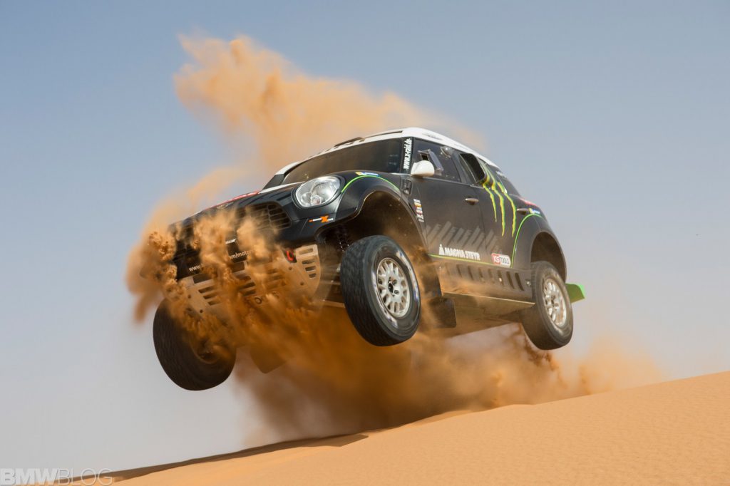 Jay Leno a bordo del MINI ALL4Racing