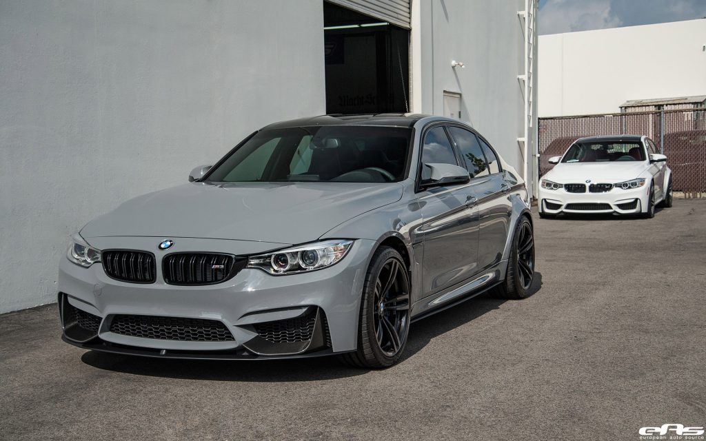 El BMW F80 M3 de color gris nardo recibe mejoras en el mercado de accesorios