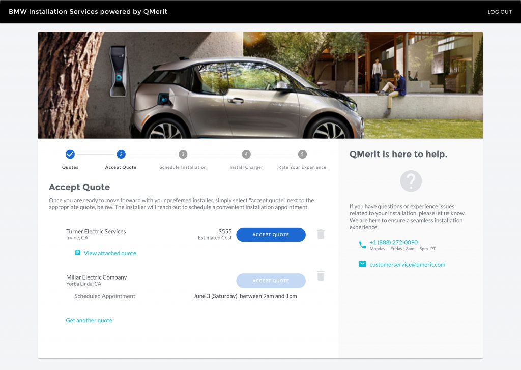 BMW se asocia con QMerit para lanzar los nuevos servicios de instalación de BMW