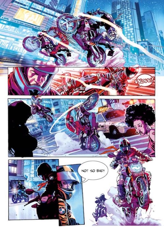 2016 bmw motorrad novela gráfica riders in the storm comic 531x750
