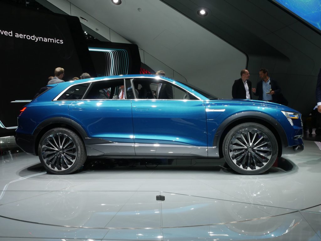 El Audi e-Tron Quattro Concept tiene una autonomía de 310 millas