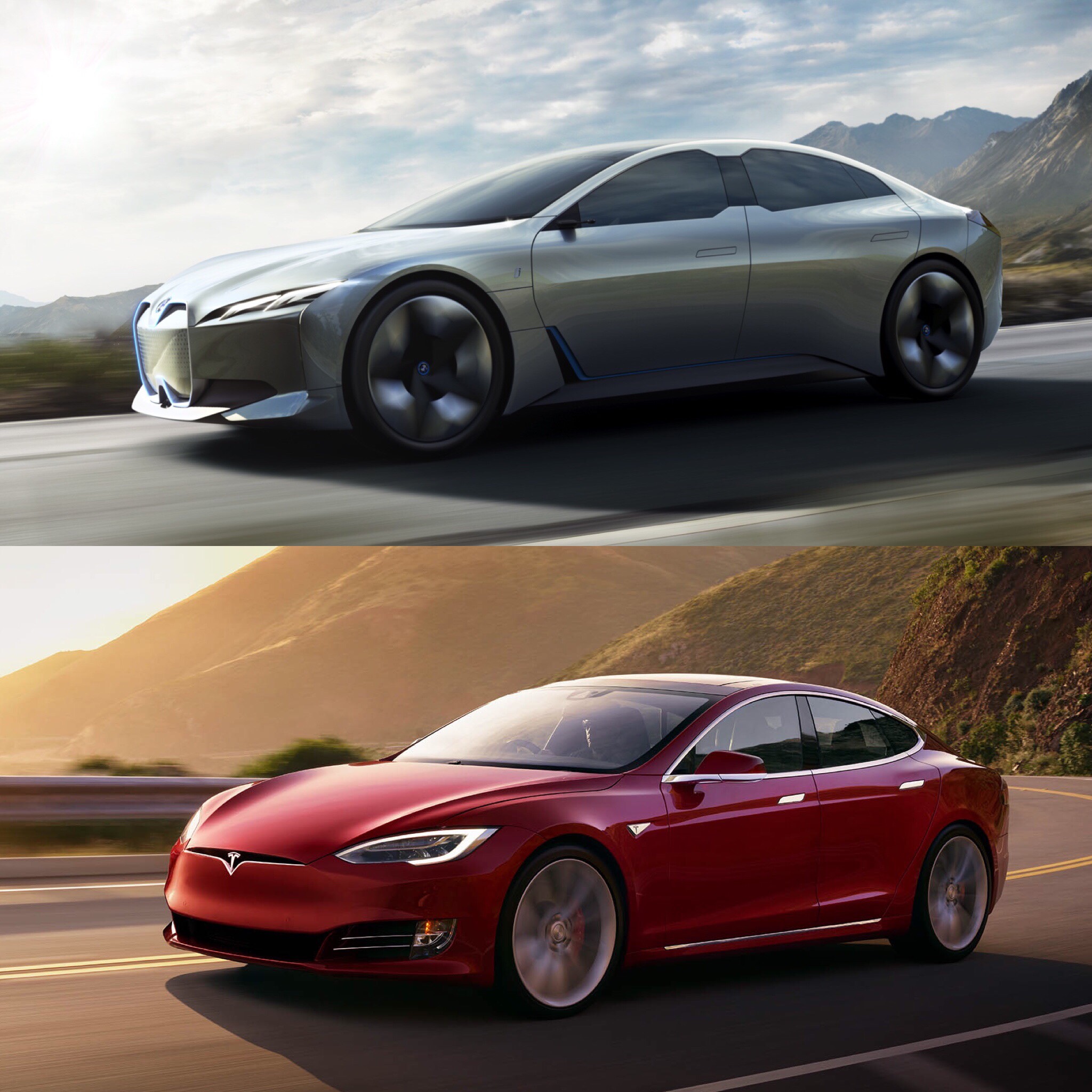 BMW i Vision Dynamics vs Tesla Model S