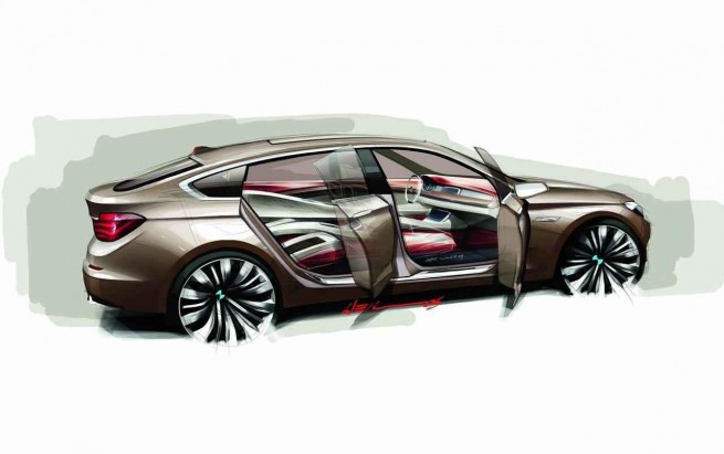 bmw 5 series gran turismo concept sketch img 21 655x411