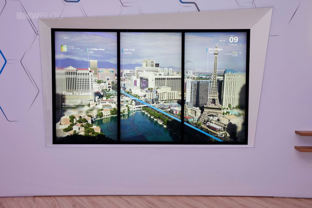 La ventana conectada de BMW presentada en el CES 2017