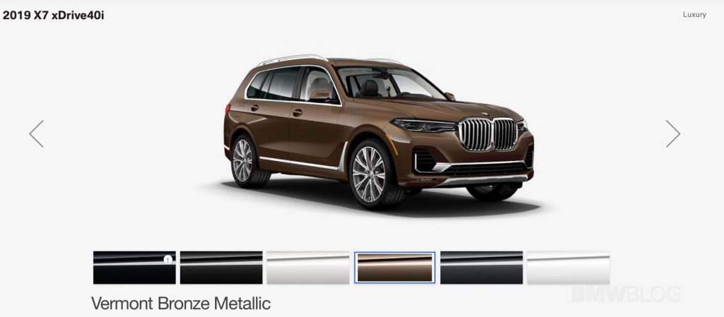 Construya su propio BMW X7 hoy mismo.