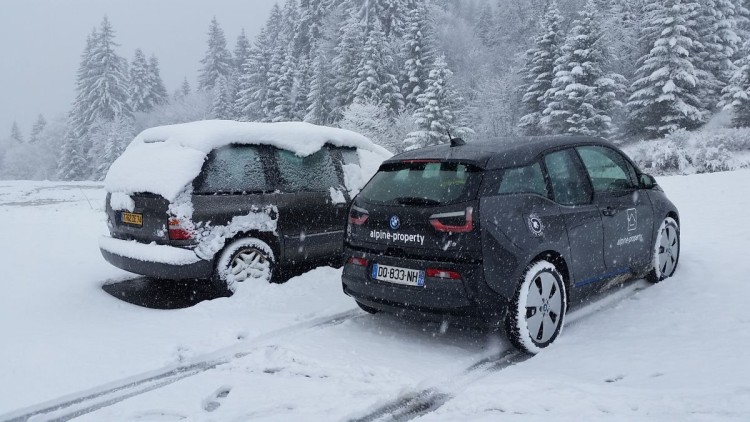 coche eléctrico en el frío 750x422