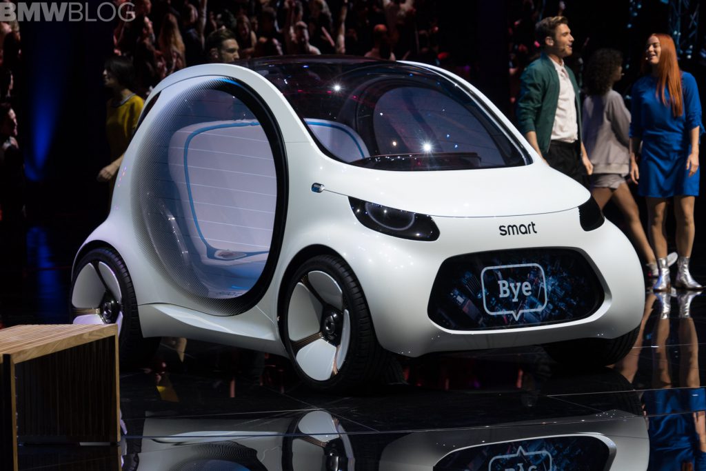 Smart Vision EQ es el pequeño robo-taxi de Daimler