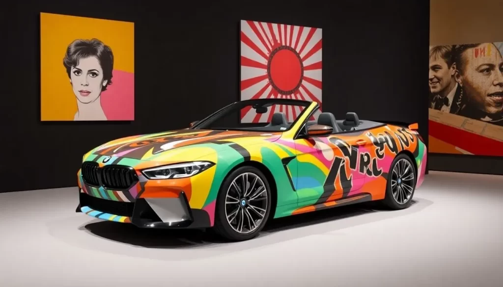 Andy Warhol y Julie Mehretu en BMW Art Cars Pebble Beach 2025