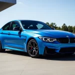 BMW F80 M3 Yas Marina Blue con llantas a juego