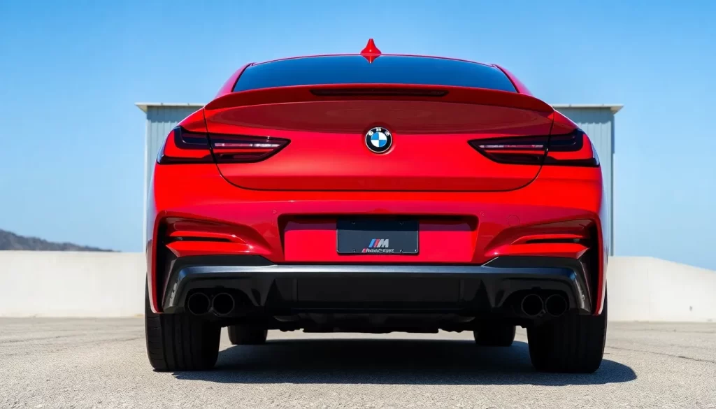BMW M235 Gran Coupe 2025 en color rojo fuego