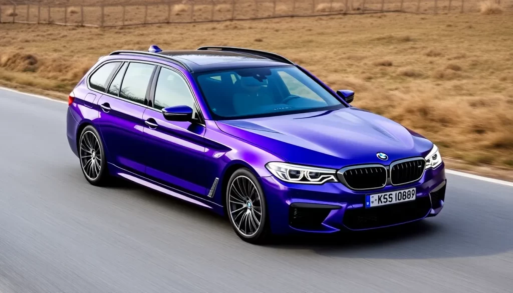 BMW M5 Touring en Frozen Purple es una camioneta excepcional