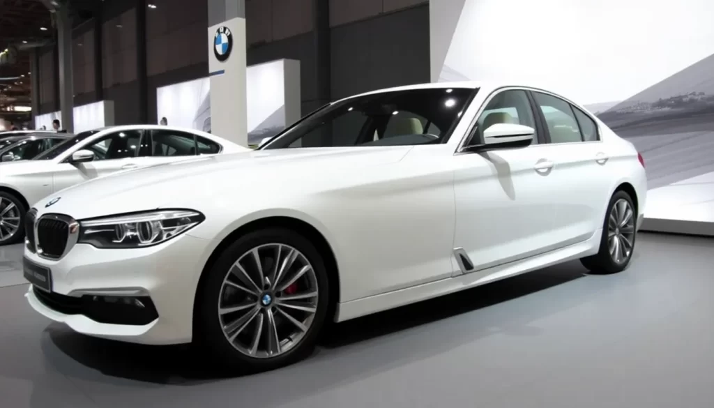 BMW Serie 5 Estirado Exhibido en Auto Shanghai