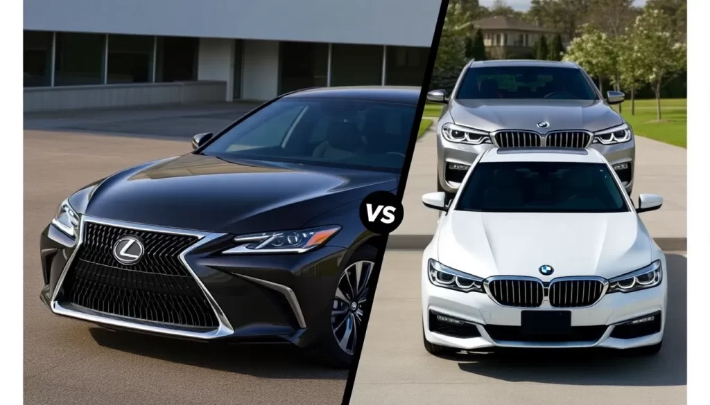 Comparativa entre Lexus ES 2026 y BMW 5 Series en diseño y tecnología
