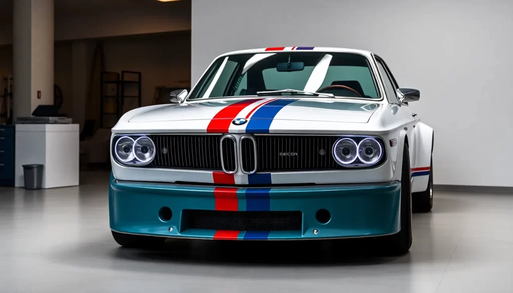 Inspiración del BMW 3.0 CSL Hommage en el diseño de la parrilla del Serie 4