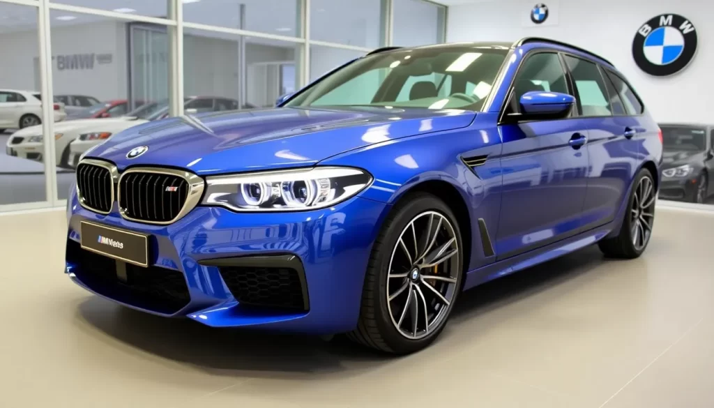 M5 Touring San Marino Blue recogido en BMW Welt
