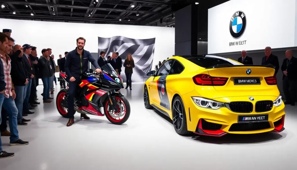 Valentino Rossi presenta su M4 CS personalizado en BMW Welt