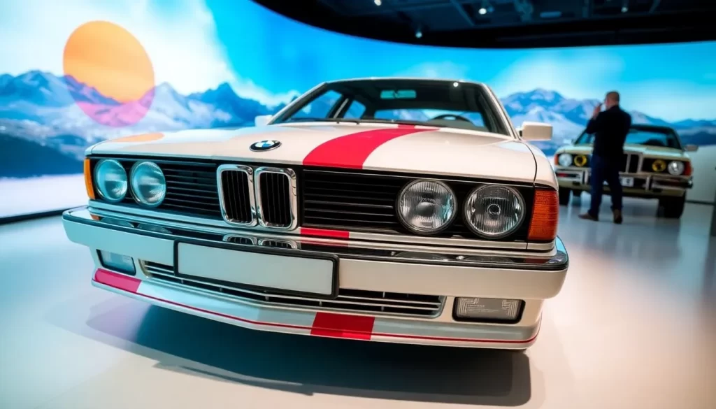 Visita del Art Car BMW 7 Series 1990 al Museo BMW